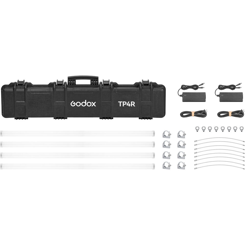 Godox KNOWLED TP4R-K4 Pixel RGB LED Tube Light (120cm, 4-Light Kit) - 1